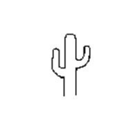 Picture of 1/4" Stamp #3 Cactus
