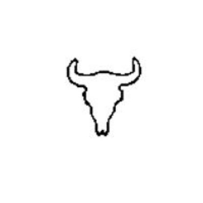 Picture of 1/4" Stamp #7 Steer Skull