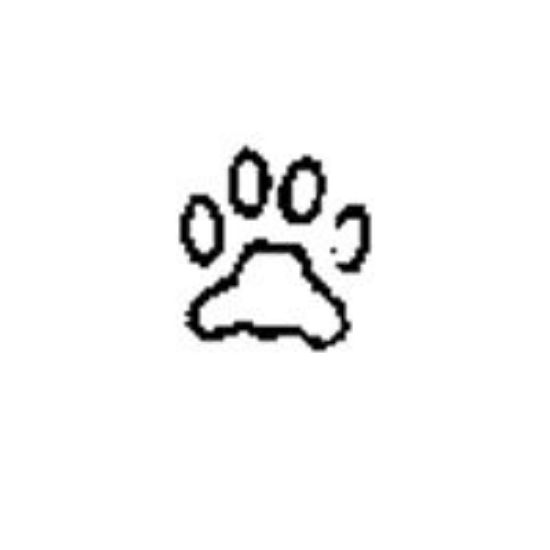 Picture of 1/4" Stamp #M50 Paw Print