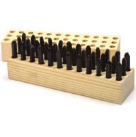 Picture of Letter Number Stamp Combination 36 Piece 1/16 Inch