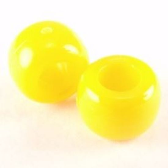 Picture of Plastic Orange Opaque Crow Beads 9x6mm<br />100 Beads