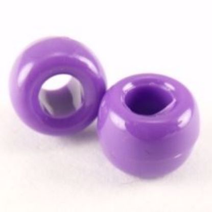 Picture of Plastic Orchid Opaque Crow Beads 9x6mm<br />100 Beads
