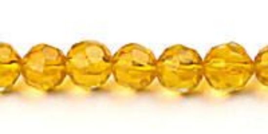 Picture of Topaz Czech Style Bead 6mm 16" Strand