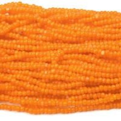 Picture of Size 13 Cut Czech Seed Bead, Orange (#116), Sold by the Hank