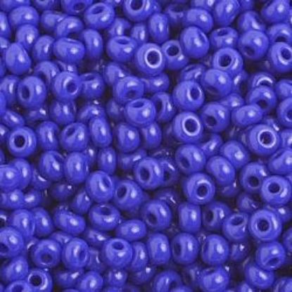 Picture of Size 10 Czech Seed Beads, Opaque Royal Blue, Approximately 25 Grams