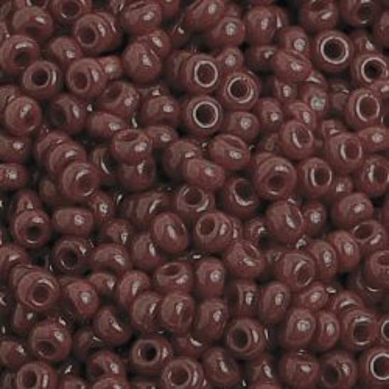Picture of Size 10 Czech Seed Beads, Opaque Dark Red, Approximately 25 Grams