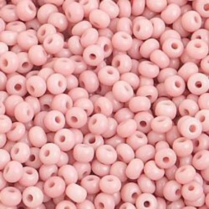 Picture of Size 10 Czech Seed Beads, Opaque Pink Natural, Approximately 25 Grams