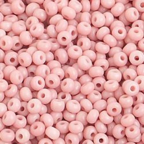 Picture of Size 10 Czech Seed Beads, Opaque Pink Natural, Approximately 25 Grams