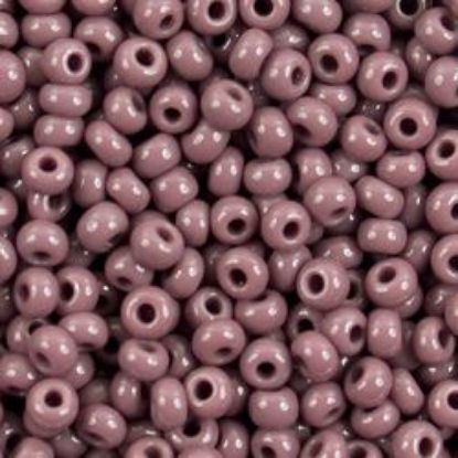 Picture of Size 11 Czech Seed Beads, Opaque Dark Mauve, Approximately 25 Grams