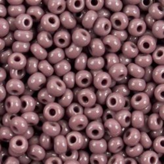 Picture of Size 11 Czech Seed Beads, Opaque Dark Mauve, Approximately 25 Grams
