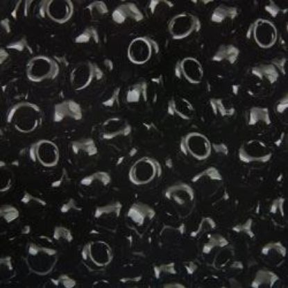 Picture of Opaque Black Seed Bead #401 / Size 6<br />Approximately 25 Grams