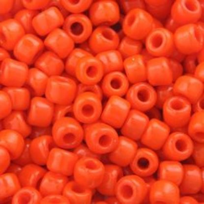 Picture of Opaque Red Orange Seed Bead #406 / Size 6<br />Approximately 25 Grams