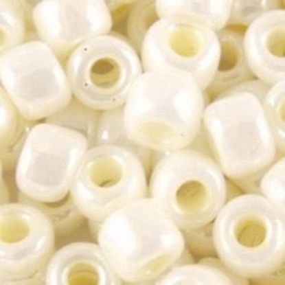 Picture of Opaque Lustre Mother of Pearl Seed Bead #421B / Size 6<br />Approximately 25 Grams