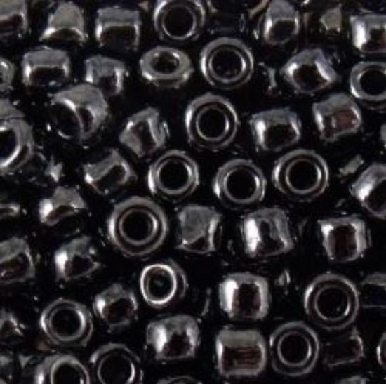 Picture of Metallic Hematite Seed Beads Color 451 Size 6<br />Approximately 25 Grams