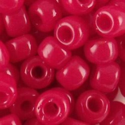 Picture of Opaque Dark Red Seed Bead #408A / Size 8<br />Approximately 25 Grams