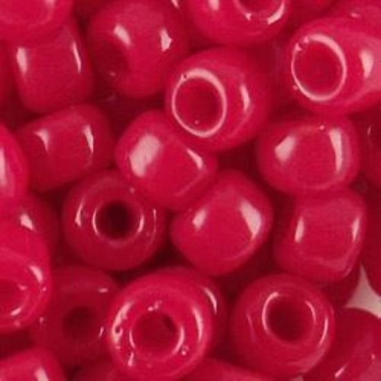 Picture of Opaque Dark Red Seed Bead #408A / Size 8<br />Approximately 25 Grams