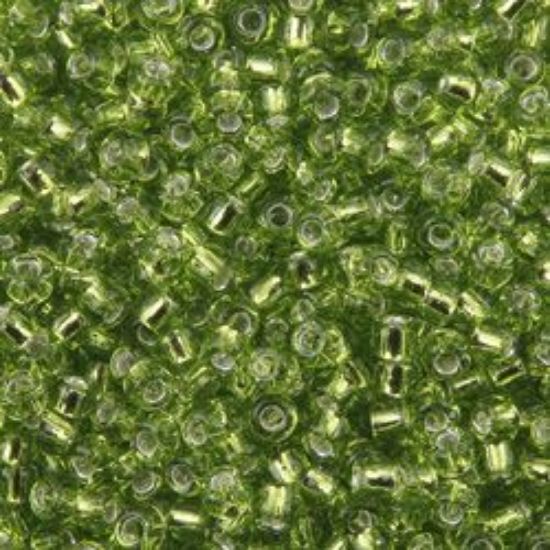 Picture of Size 11 Japanese Seed Beads, Silverlined Charteuse (#14), Approximately 25 Grams