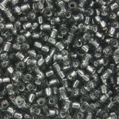 Picture of Size 11 Japanese Seed Beads, Silverlined Grey (#21), Approximately 25 Grams