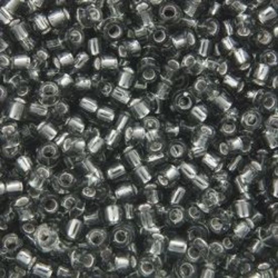 Picture of Size 11 Japanese Seed Beads, Silverlined Grey (#21), Approximately 25 Grams