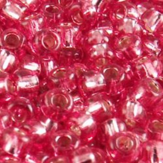 Picture of Size 11 Japanese Seed Beads, Silverlined Desert Rose (#24), Approximately 25 Grams