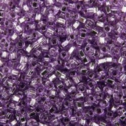 Picture of Size 11 Japanese Seed Beads, Silverlined Lavender (#25A), Approximately 25 Grams