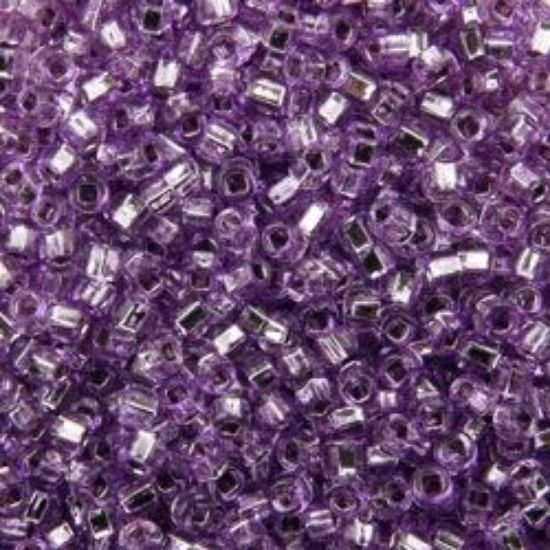 Picture of Size 11 Japanese Seed Beads, Silverlined Lavender (#25A), Approximately 25 Grams