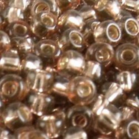 Picture of Size 11 Japanese Seed Beads, Silverlined Copper Taupe (#45), Approximately 25 Grams