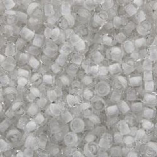 Picture of Size 11 Japanese Seed Beads, Crystal White (#201), Approximately Grams