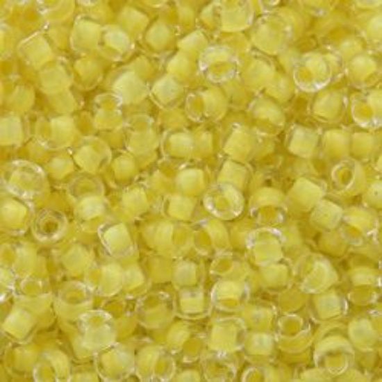 Picture of Size 11 Japanese Seed Beads, Crystal Yellow (#202), Approximately 25 Grams