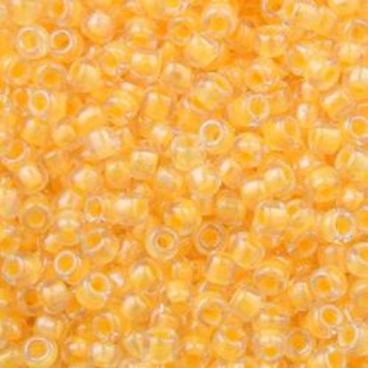 Picture of Size 11 Japanese Seed Beads, Crystal Light Orange (#202A), Approximately 25 Grams