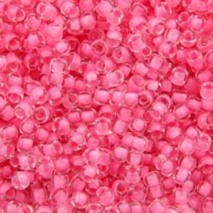 Picture of Size 11 Japanese Seed Beads, Crystal Pale Pink (#207), Approximately 25 Grams