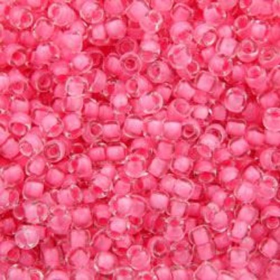 Picture of Size 11 Japanese Seed Beads, Crystal Pale Pink (#207), Approximately 25 Grams
