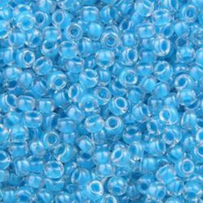 Picture of Crystal Light Blue Seed Beads #218 / Size #11<br />Approximately 25 Grams