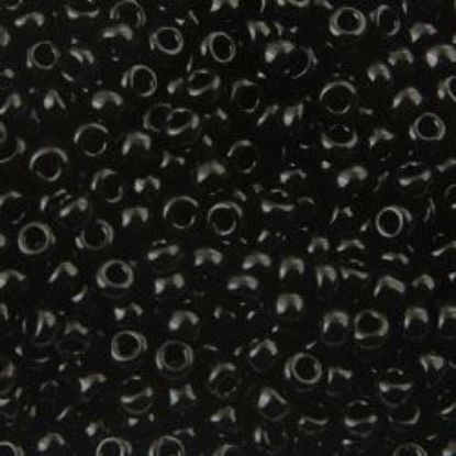 Picture of Opaque Black Seed Bead #401 / Size 11<br />Approximately 25 Grams