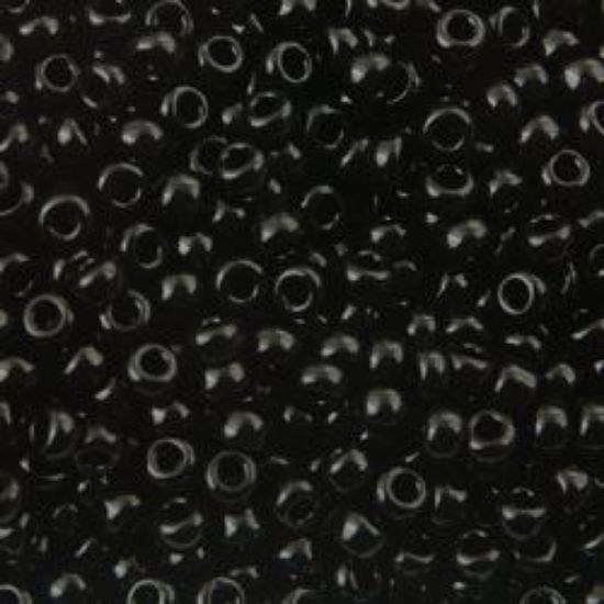 Picture of Opaque Black Seed Bead #401 / Size 11<br />Approximately 25 Grams