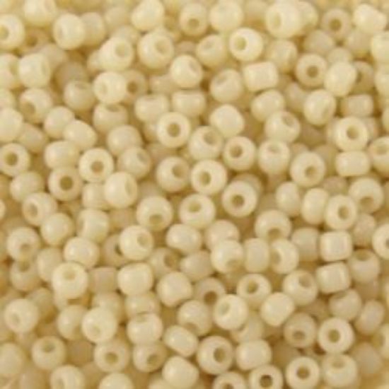Picture of Opaque Bone Seed Bead #403 / Size 11<br />Approximately 25 Grams