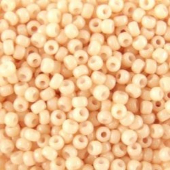 Picture of Opaque Flesh Pink Seed Bead #403A / Size #11<br />Approximately 25 Grams