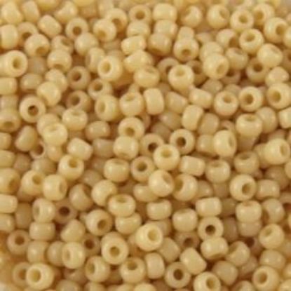 Picture of Opaque Eggshell Seed Bead #403D / Size 11<br />Approximately 25 Grams