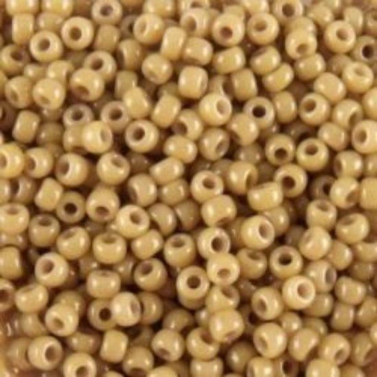Picture of Opaque Mocha Seed Bead #403E / Size #11<br />Approximately 25 Grams