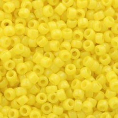 Picture of Opaque Lemon Yellow Seed Bead #404 / Size 11<br />Approximately 25 Grams