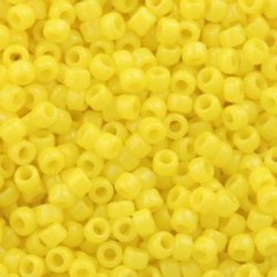 Picture of Opaque Lemon Yellow Seed Bead #404 / Size 11<br />Approximately 25 Grams
