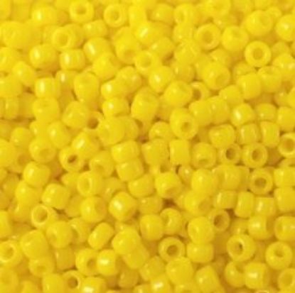 Picture of Opaque Dark Yellow Seed Bead #404A / Size 11<br />Approximately 25 Grams