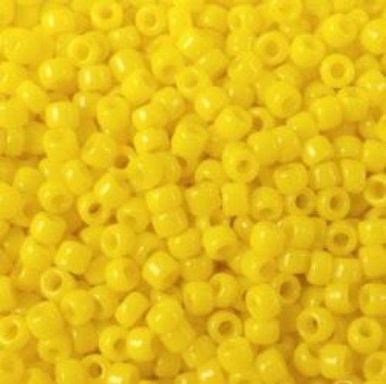 Picture of Opaque Dark Yellow Seed Bead #404A / Size 11<br />Approximately 25 Grams