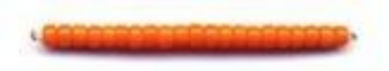 Picture of Opaque Orange Seed Bead #405 / Size 11<br />Approximately 25 Grams