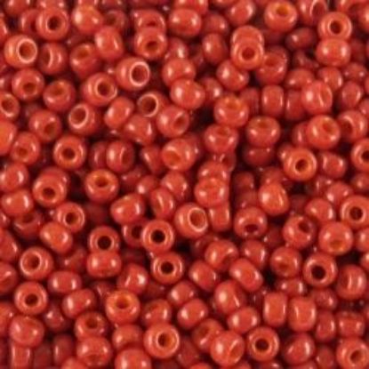 Picture of Opaque Paprika Seed Bead #406C / Size 11<br />Approximately 25 Grams