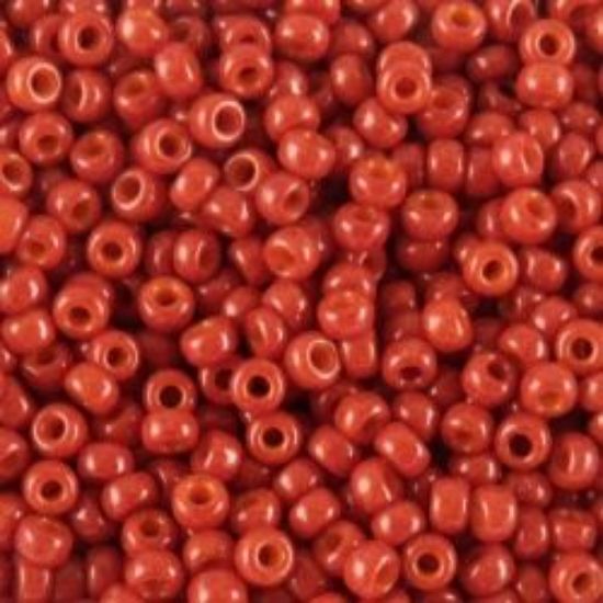 Picture of Opaque Paprika Seed Bead #406C / Size 11<br />Approximately 25 Grams