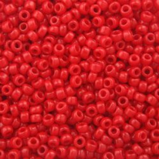 Picture of Opaque Red Seed Bead #408 / Size 11<br />Approximately 25 Grams