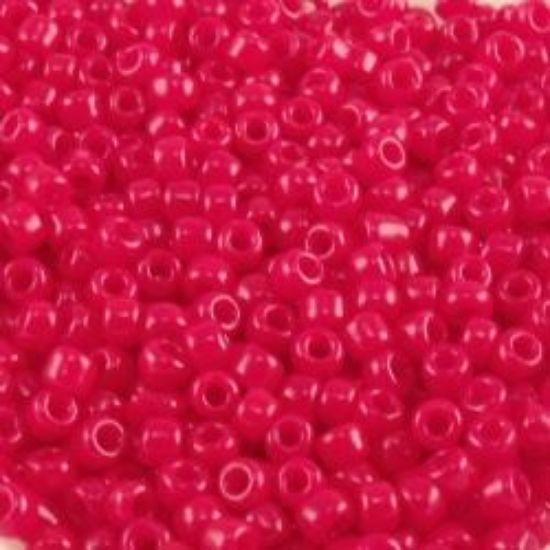 Picture of Opaque Dark Red Seed Bead #408A / Size 11<br />Approximately 25 Grams
