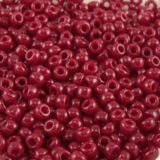 Picture of Opaque Dark Brown Seed Bead #409B / Size 11<br />Approximately 25 Grams