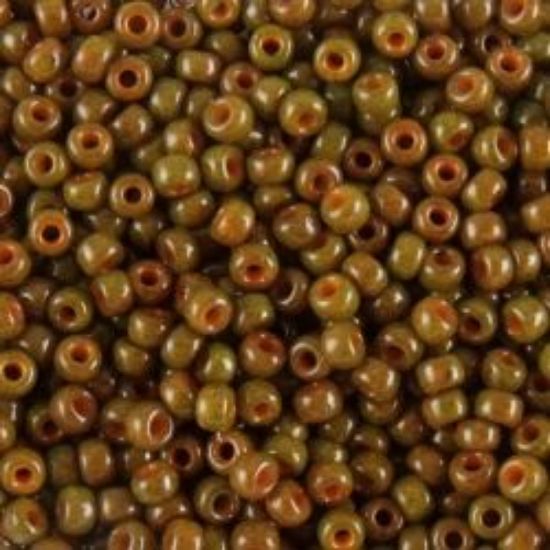 Picture of Opaque Red Clay Seed Bead #409D / Size 11<br />Approximately 25 Grams